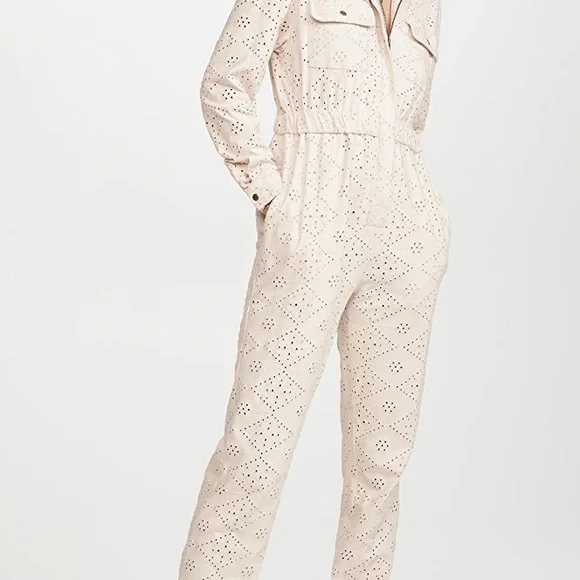 Free People Set The Tone Jumpsuit in Ivory - Picture 4 of 8